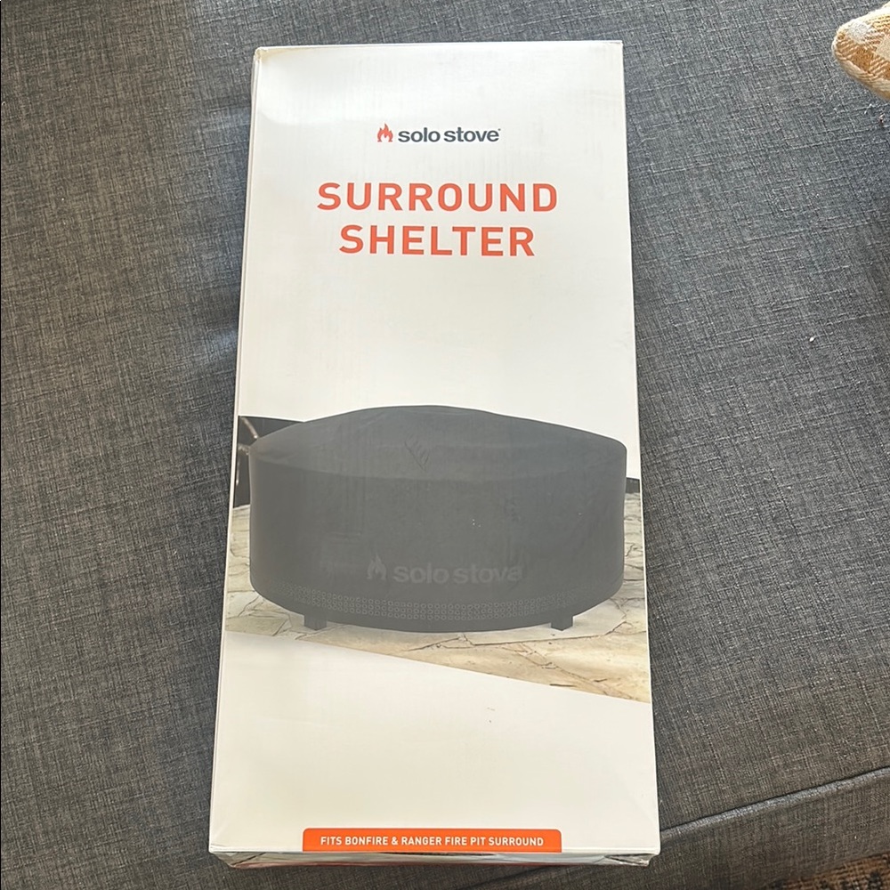 Solo Stove Ranger and Bonfire black fire pit surround cover